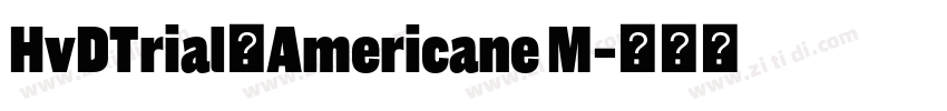 HvDTrial_Americane M字体转换 HvDTrial_Americane M字体转换